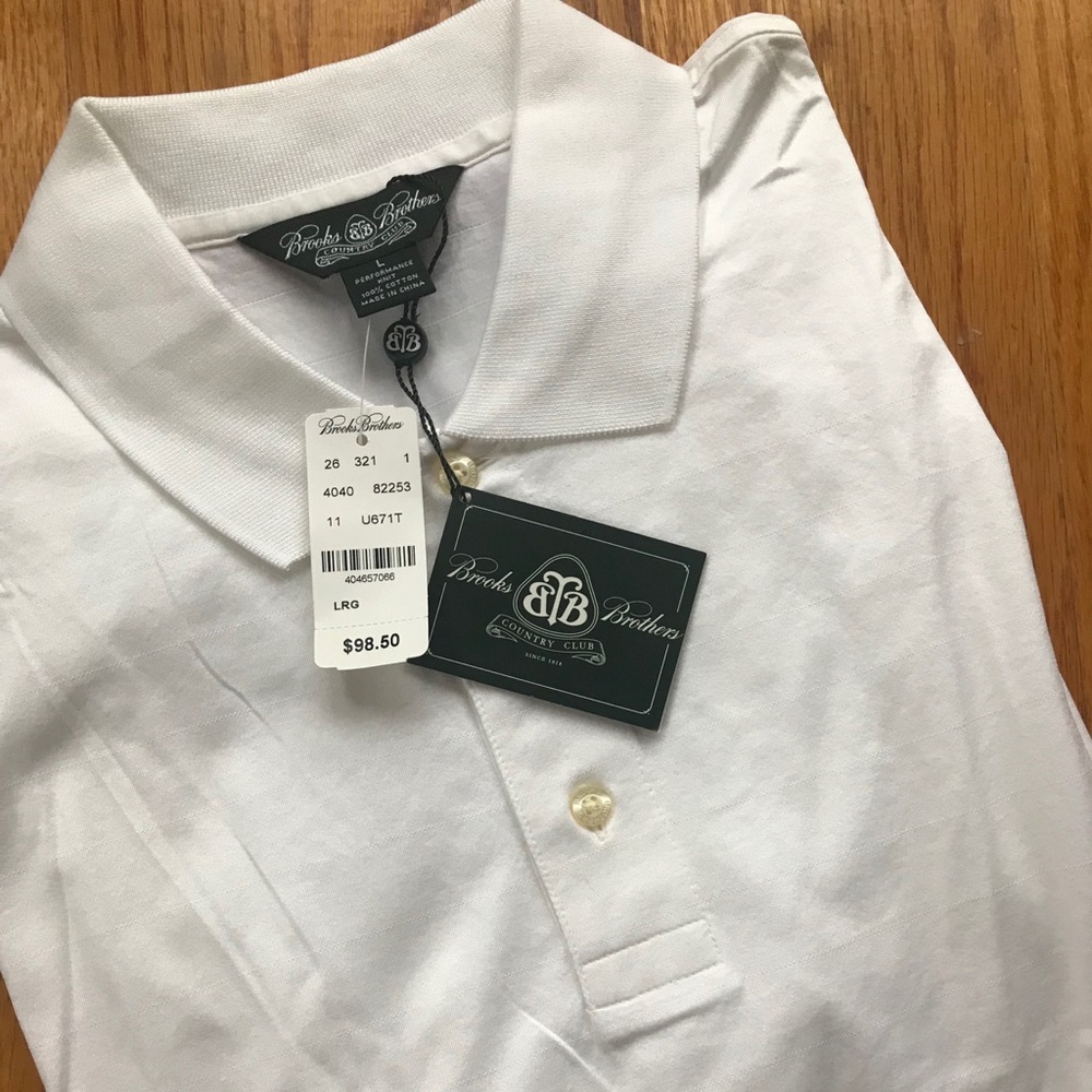 Brooks Brothers Polo Cotton Tee L